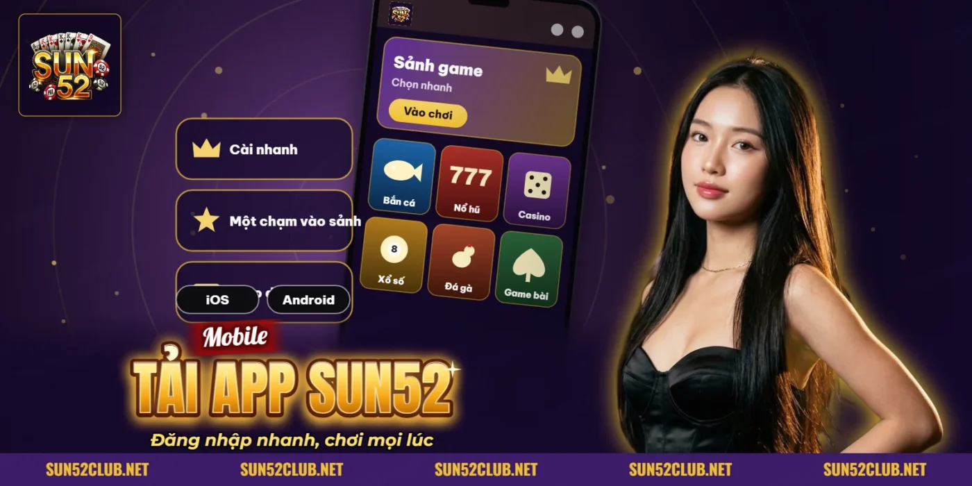 Giao diện ứng dụng SUN52 trên điện thoại Giao diện ứng dụng SUN52 trên điện thoại